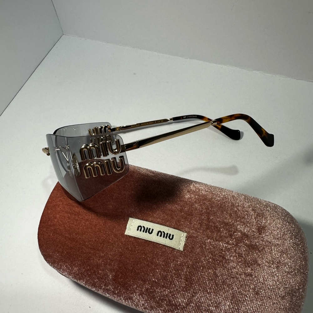 Miu Miu Silver and Tortoise Sunglasses